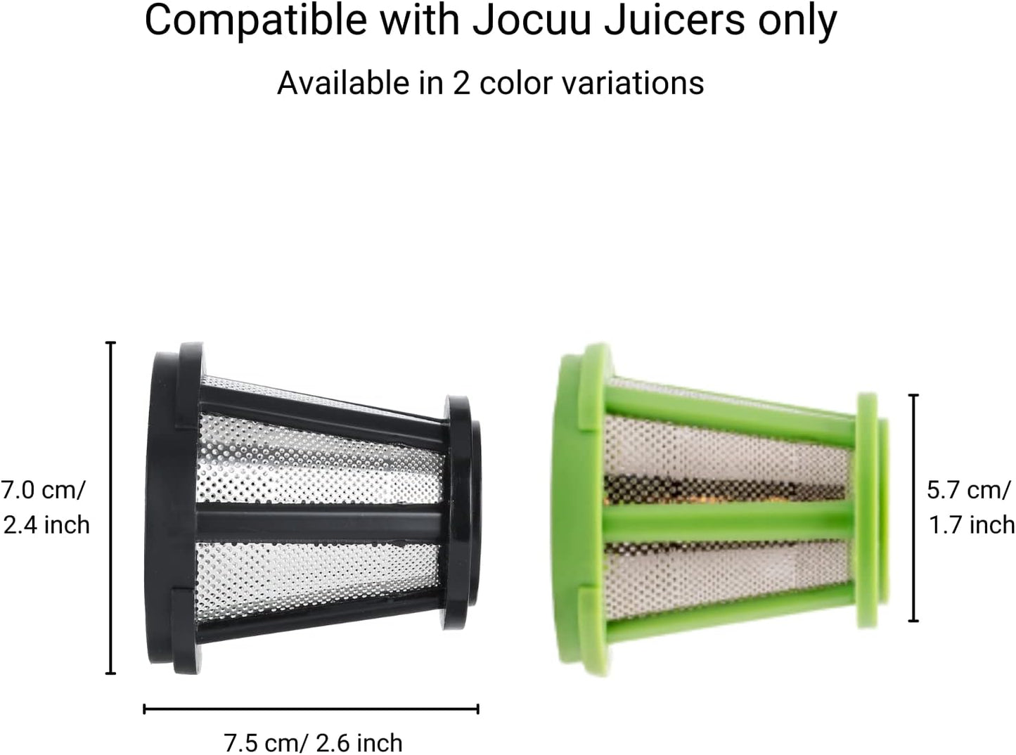 Jocuu Accessory No. 7 Juicer Strainer, Filter, Replacement Part for Slow Masticating Juicer ZM1503
