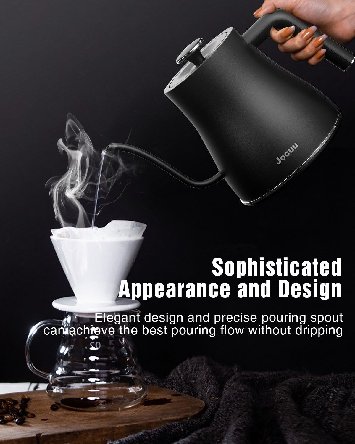 Jocuu Gooseneck Electric Pour Over Kettle