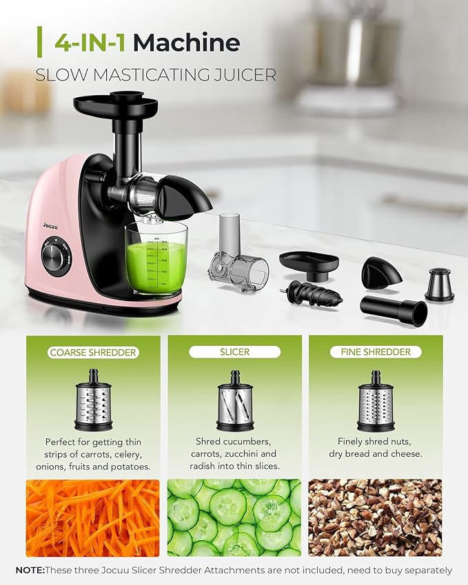 Jocuu Slow Juicer Light Pink