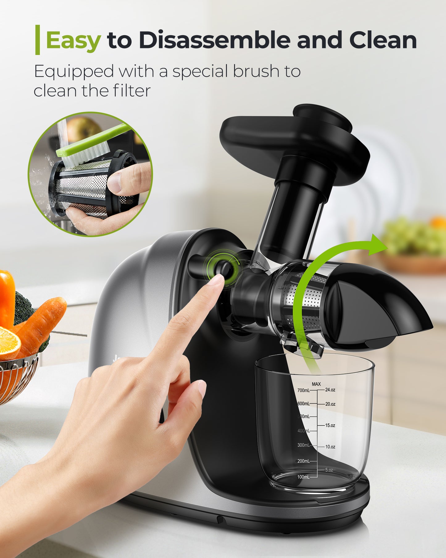 Jocuu Slow Juicer Light Green