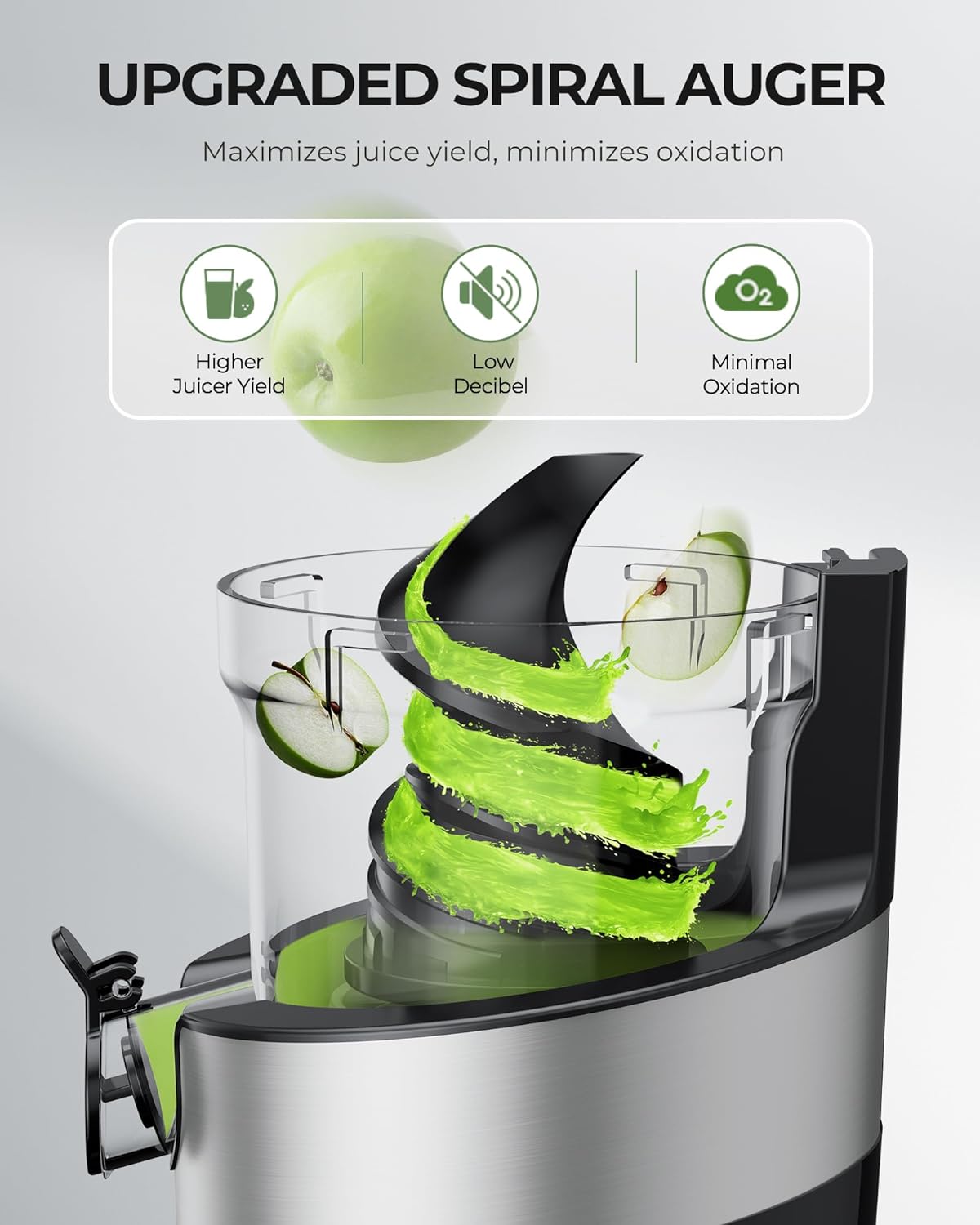 Jocuu Whole Fruit Juicer Grey