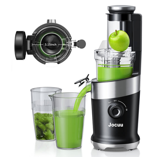 Jocuu Whole Fruit Juicer Black