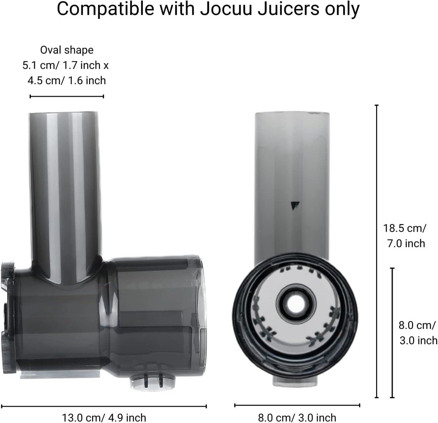 Jocuu Juicer Accessory no. 5, Juicing Body Replacement Part for Slow Masticating Juicer ZM1503